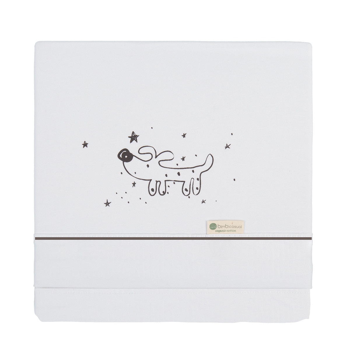 Imagen 0 de Tríptico sábanas 100% alg.70x140 bimbicasual guau 100% algodón