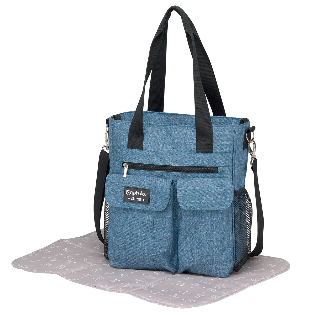 Imagen 0 de Bolso microf.carry cambiador liquidación dénim 100% algodón