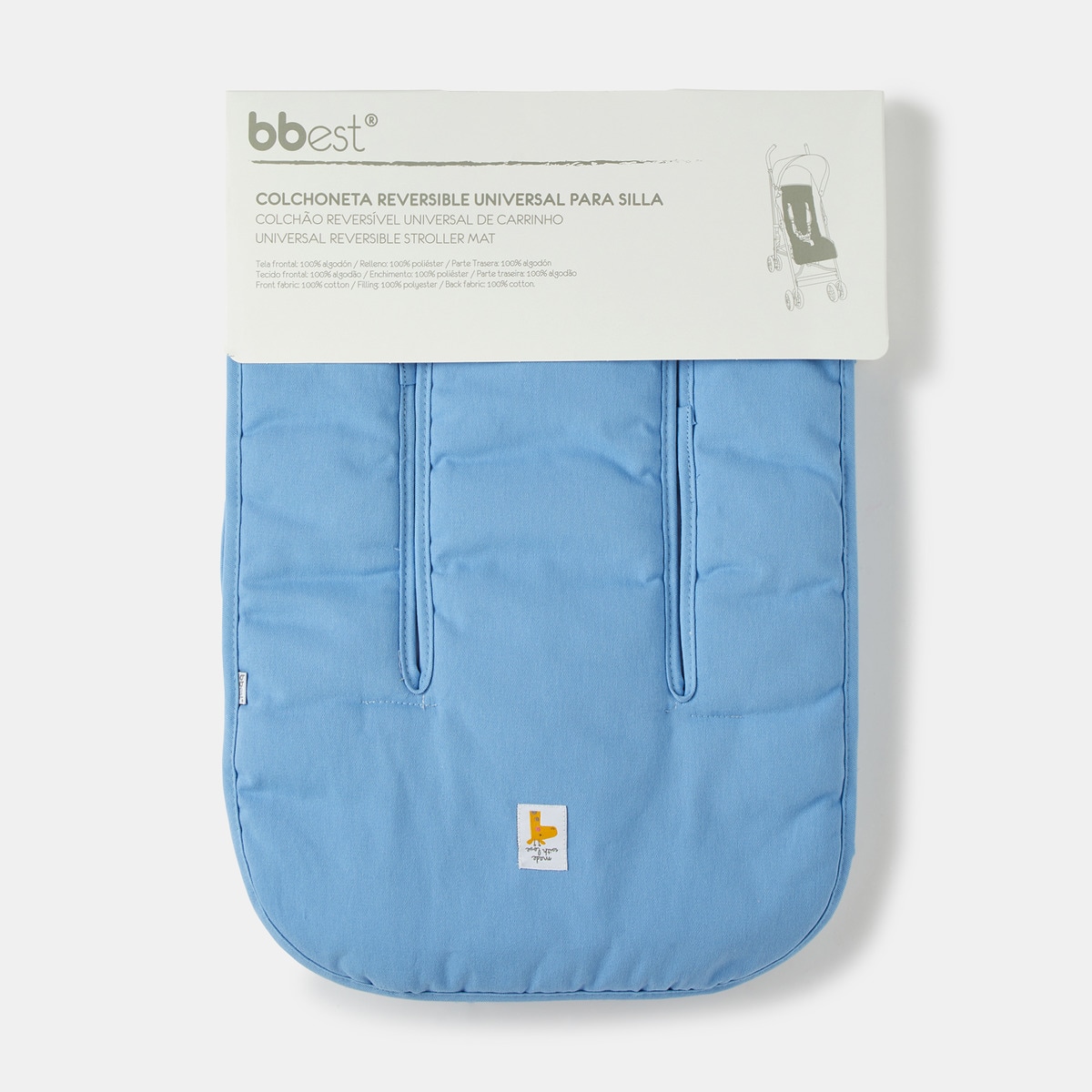 Colchão para Cadeira Universal Reversível Azul-6