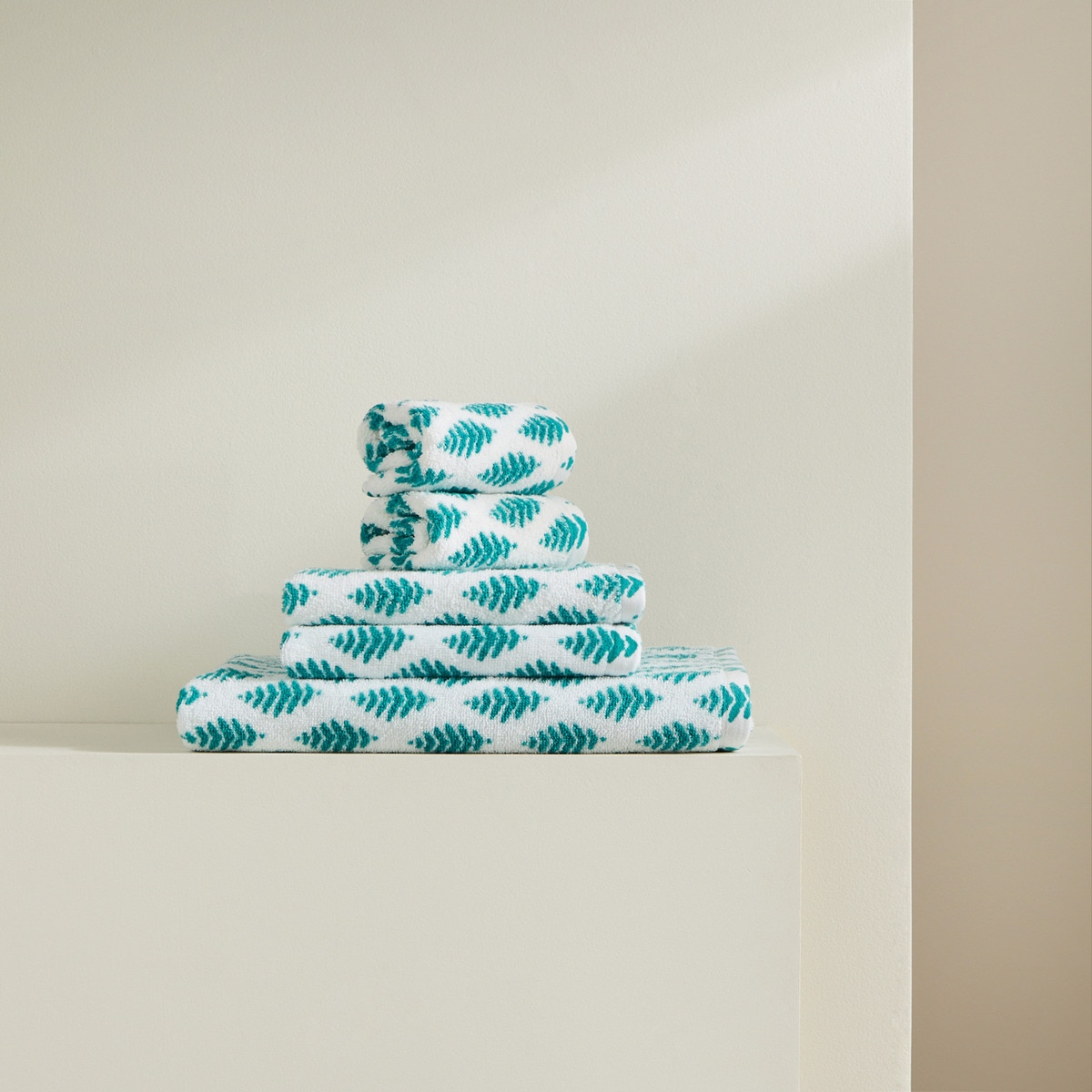 Ensemble de 5 serviettes de bain 450 g/m2 Iris N