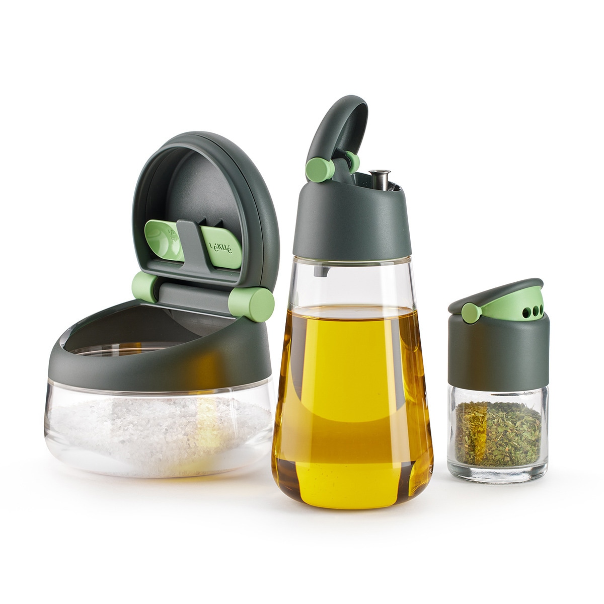 Recipiente de Especiarias Verde-5