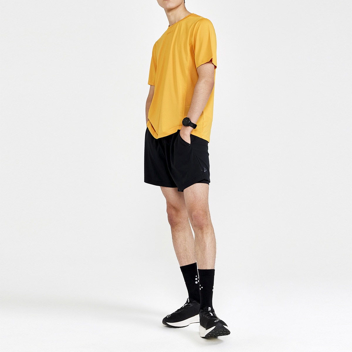 Short de hombre 2in 1 Adv Essence Perforated Craft Negro-4