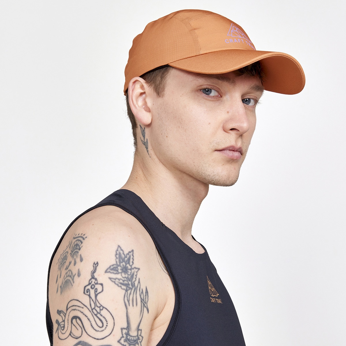 Boné Pro Trail Laranja-5