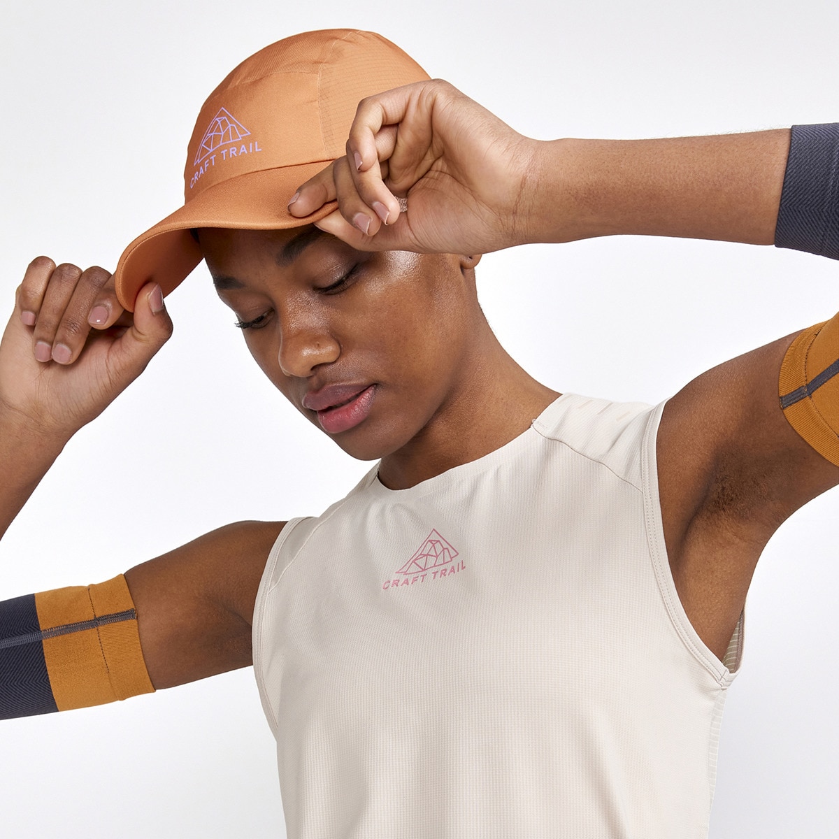 Boné Pro Trail Laranja-3