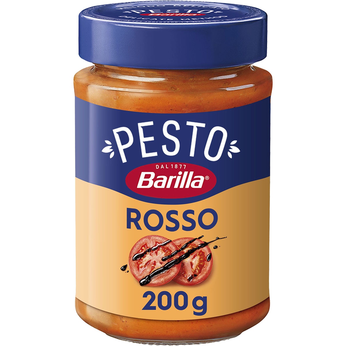 salsa Pesto rosso con vinagre balsámico di modena frasco 200 g