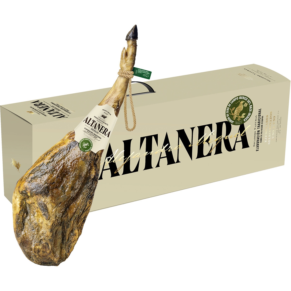 jamón de cebo de campo ibérico 50% raza ibérica pieza 8 kg