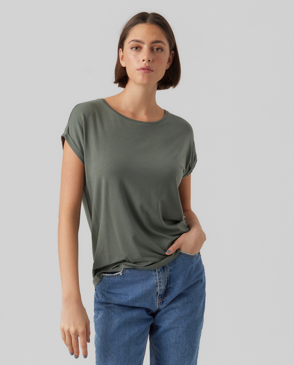 Tshirt à col rond et manches courtes