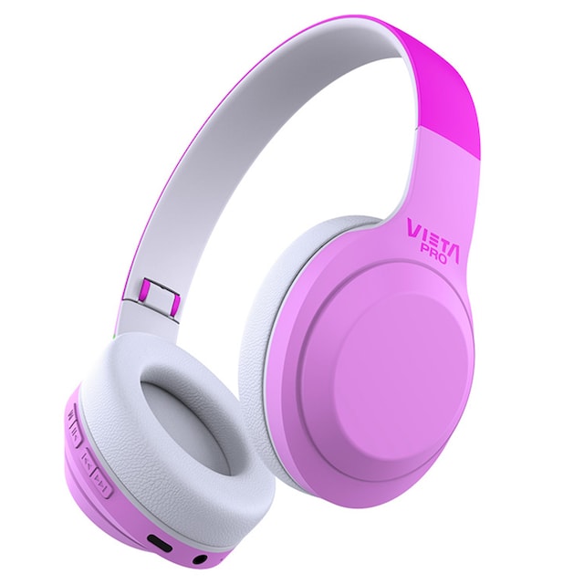 Imagen 0 de Auriculares de diadema Vieta Pro Kids 2, Bluetooth, rosas y blancos