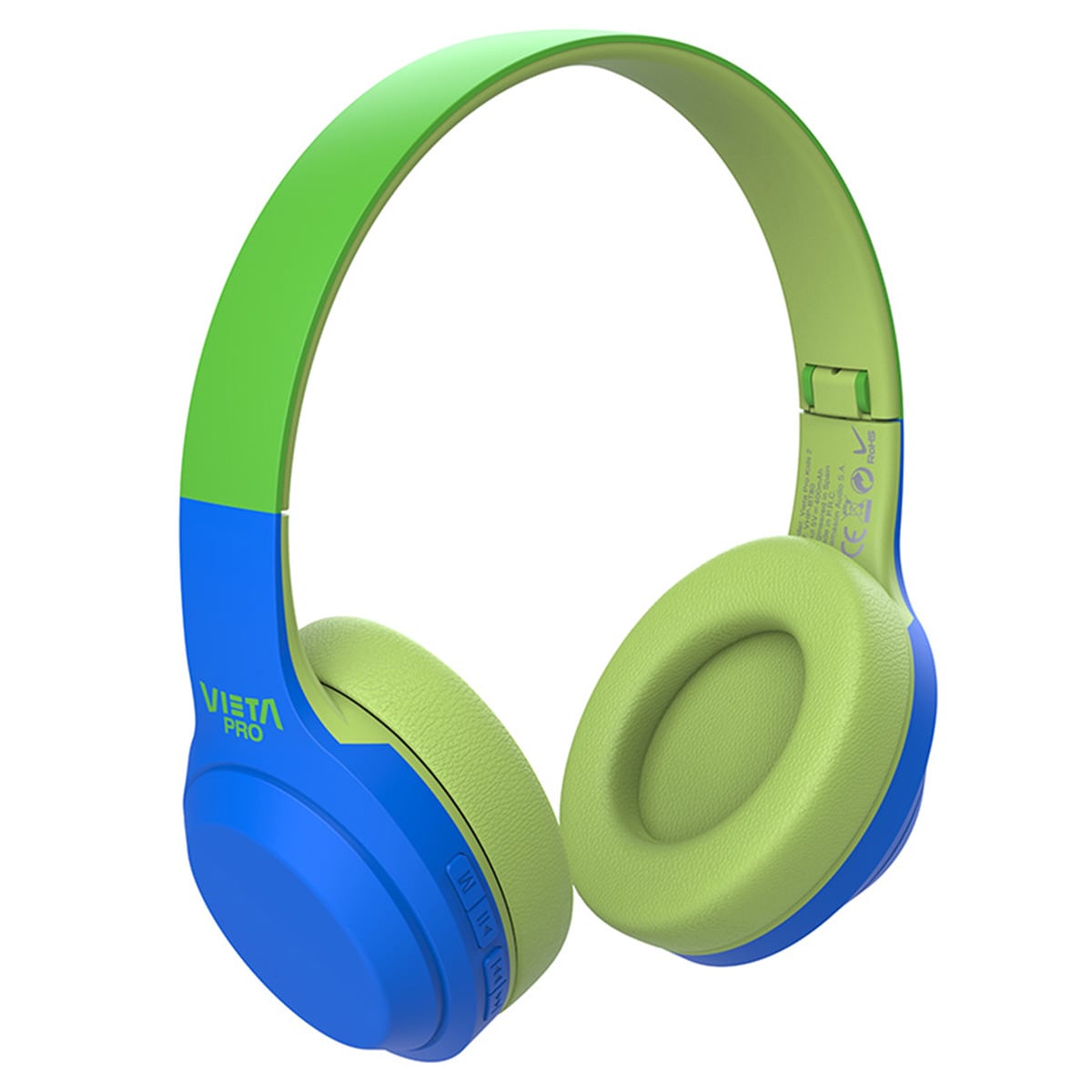 Auscultadores Vieta Pro Kids 2 Bluetooth, Sem Fios - Verde e Azul Azul / Verde-3