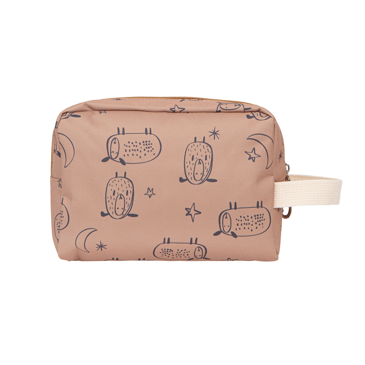 Neceser 20x34x8 bimbicasual farm 100% poliéster Marrón-2