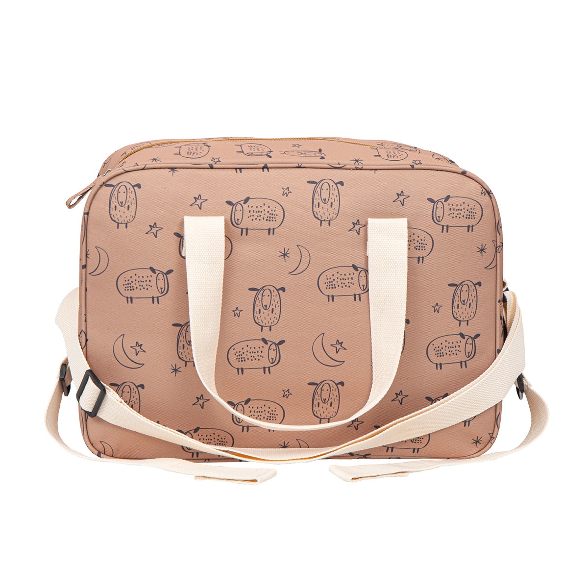 Bolso cambiador bimbicasual farm 100% poliéster Marrón-2