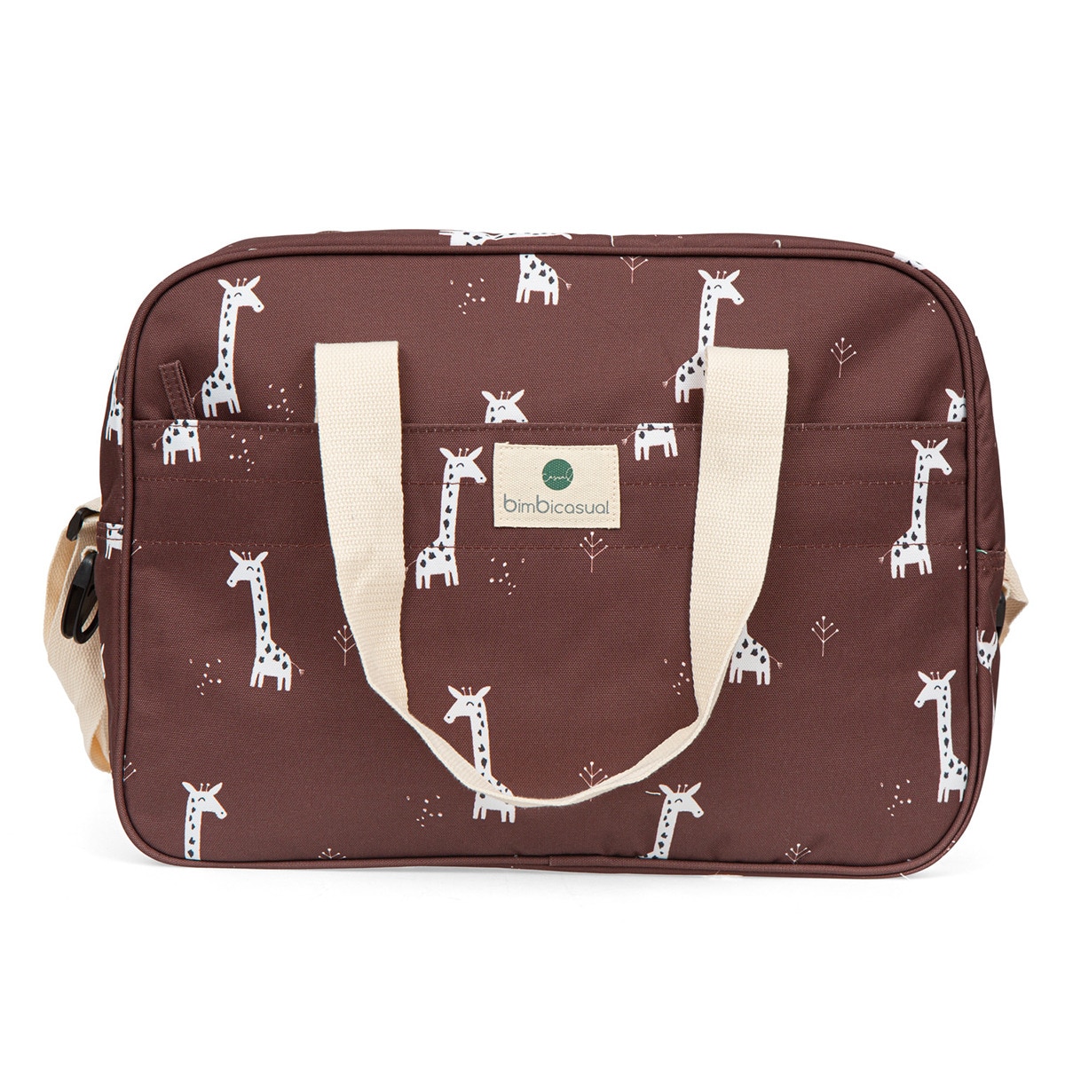 Bolso cambiador bimbicasual jirafa interior: 100% poliéster Marrón-2