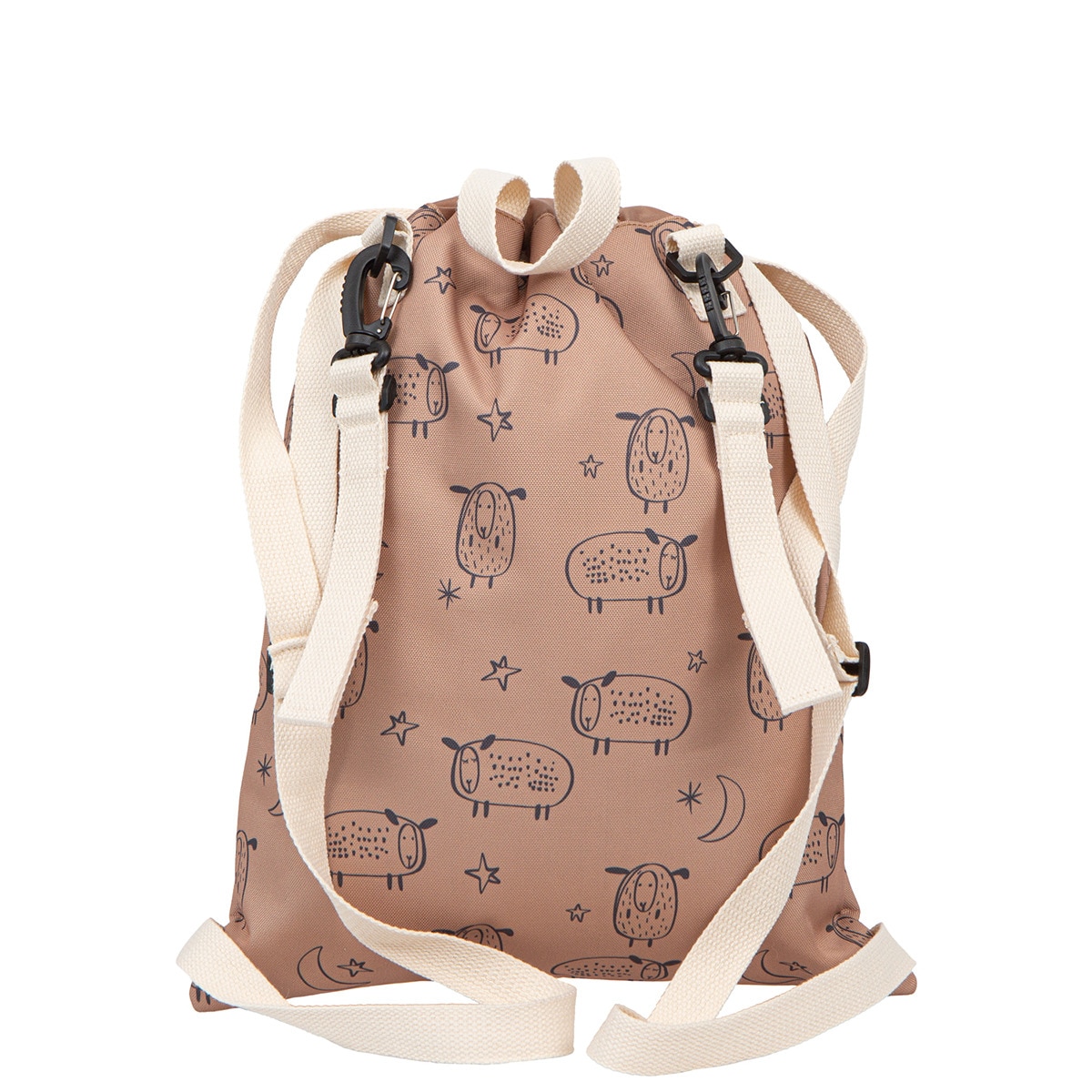 Bolsa/mochila merienda 43x32 bimbicasual farm 100% poliéster Marrón-2