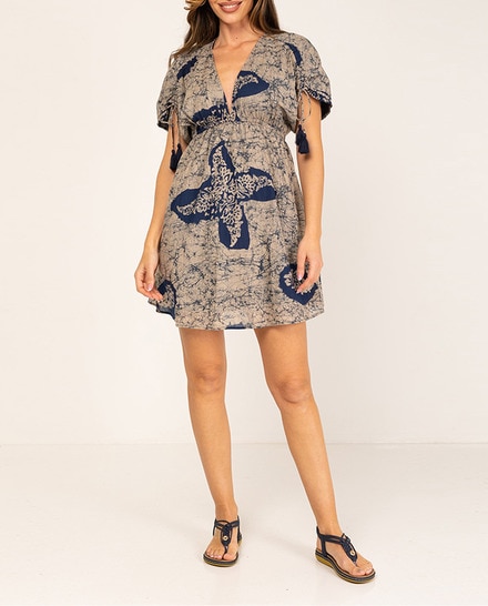 Vestido corto estampado