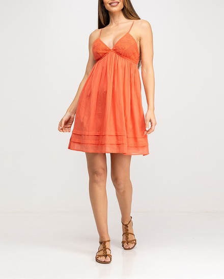 Vestido corto liso