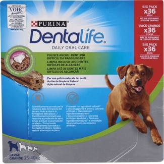 Snack para Cão Large 36 Sticks embalagem 1272 g - Dentalife