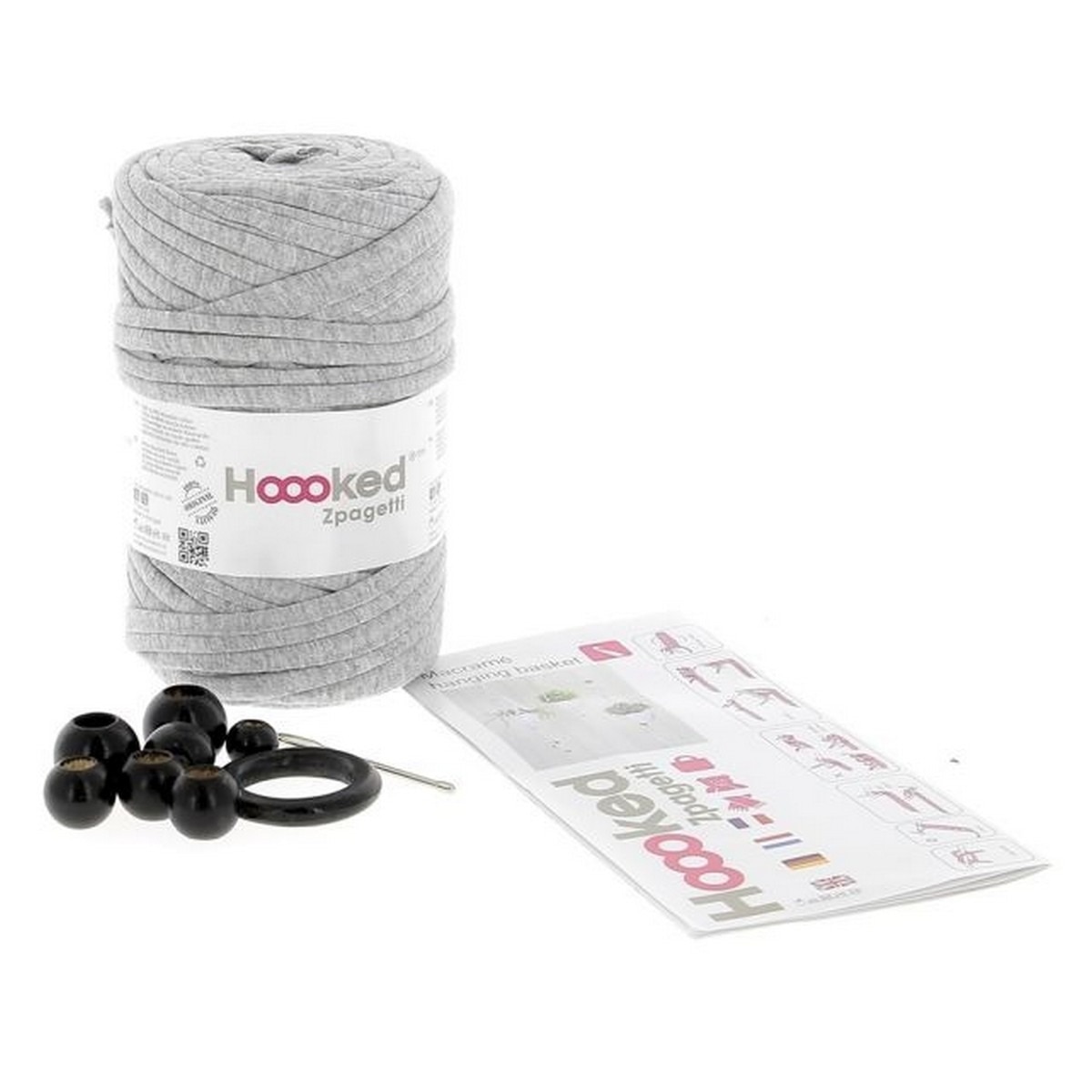 Kit Zpagetti Macramé Hanging Basket Gravel Grey 2