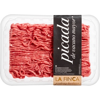 preparado de carne picada burger meat de Vacuno Mayor de Dehesa peso aproximado bandeja 600 g - La Finca