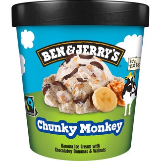 helado de crema sabor plátano con trozos chocolateados y nueces tarrina 465 ml - Ben & Jerry's