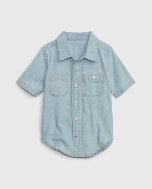 Imagen 0 de Camiseta vaquera de niño con manga corta