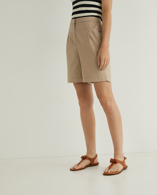 Imagen 0 de Pantalón corto de mujer monocolor algodón