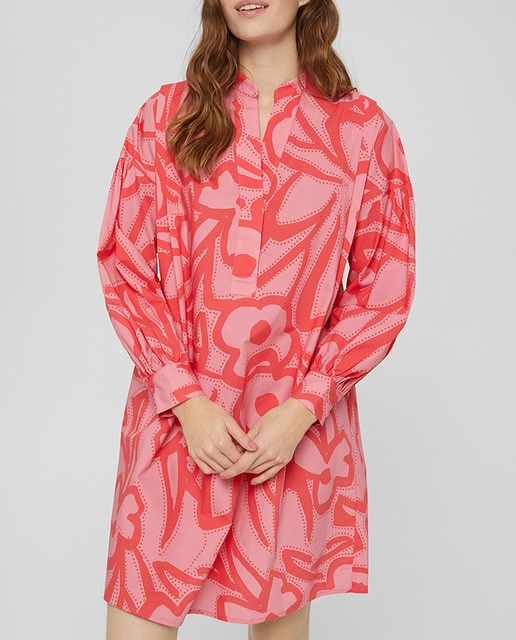 Imagen 0 de Vestido corto oversize estampado