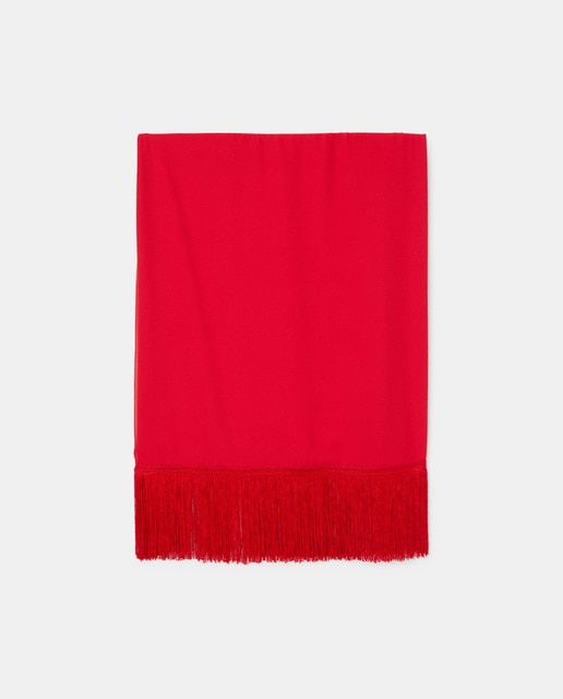 Imagem 0 de Écharpe de Festa Georgette - Vermelho