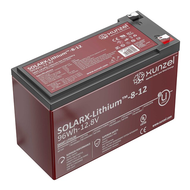 Imagen 0 de Batería Solar Litio SOLARX-Li-8 96Wh 12V