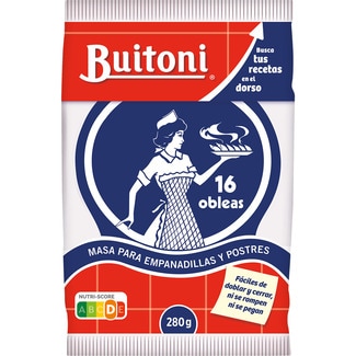 masa para empanadillas y postres 16 obleas bolsa 280 g - Buitoni