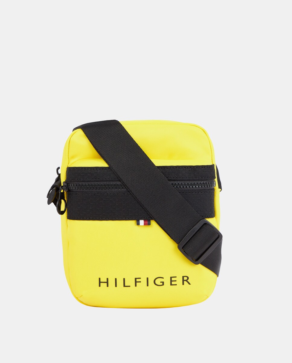 Sac à bandoulière avec poche avant et logo Hilfiger dans le bas