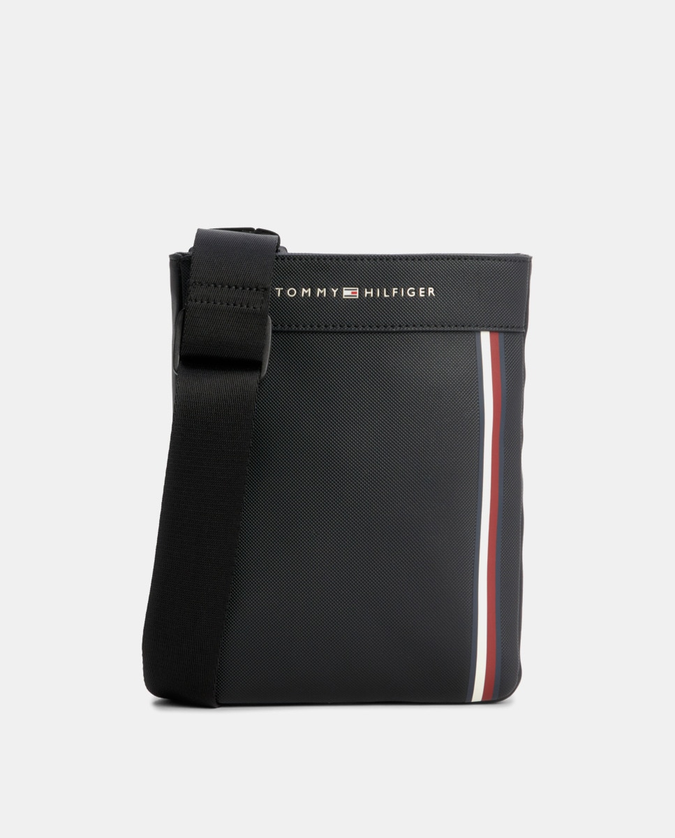 Sac à bandoulière plat avec logo et drapeau vertical