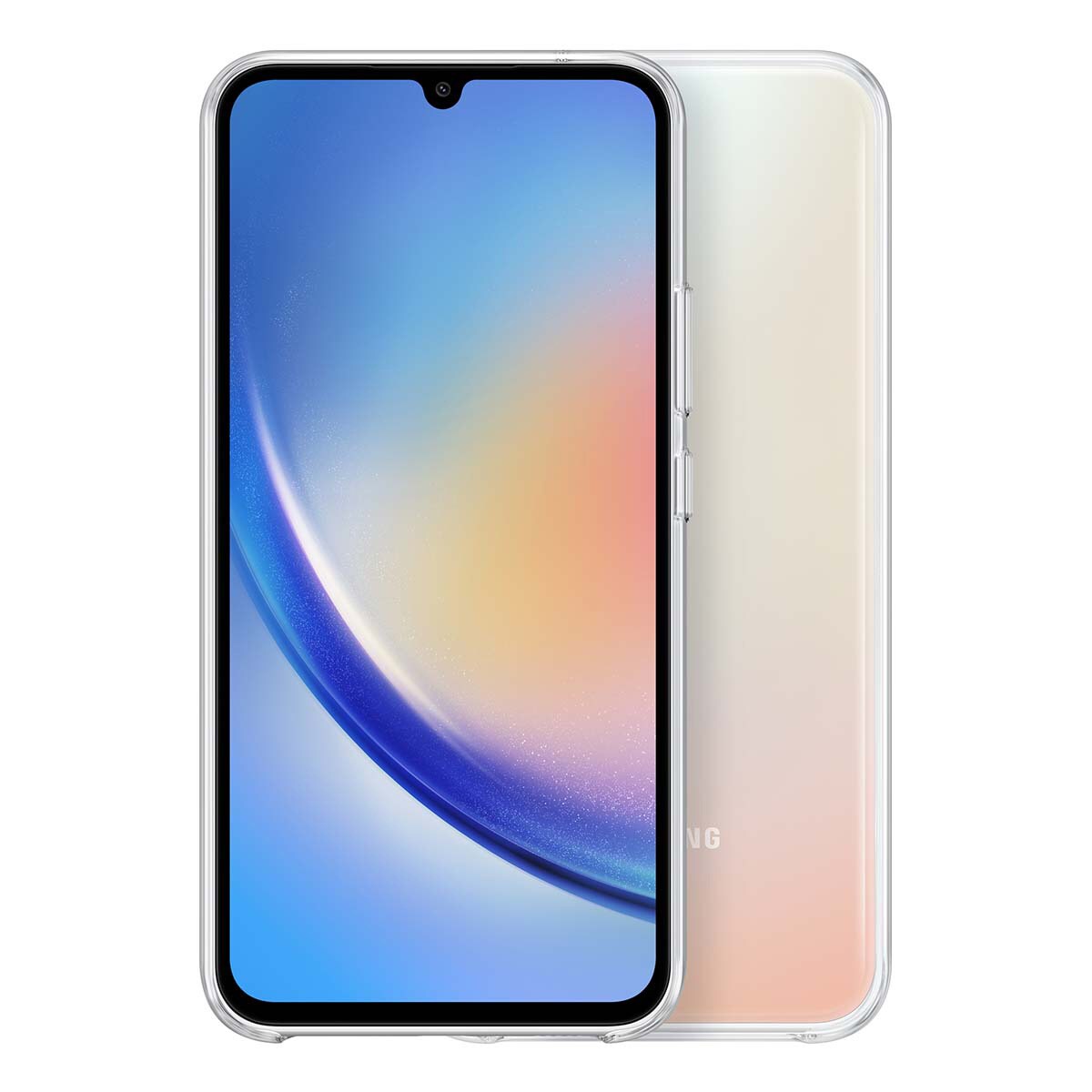 Carcasa transparente para Samsung Galaxy A34 Transparente-4