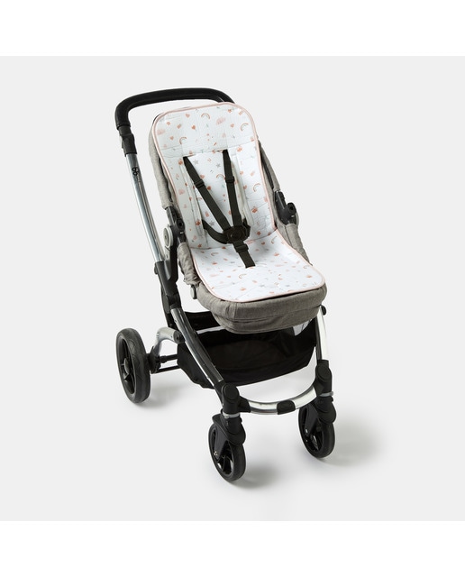 Imagen 0 de Colchoneta universal Cotton Juice Baby Home para silla de paseo rosa