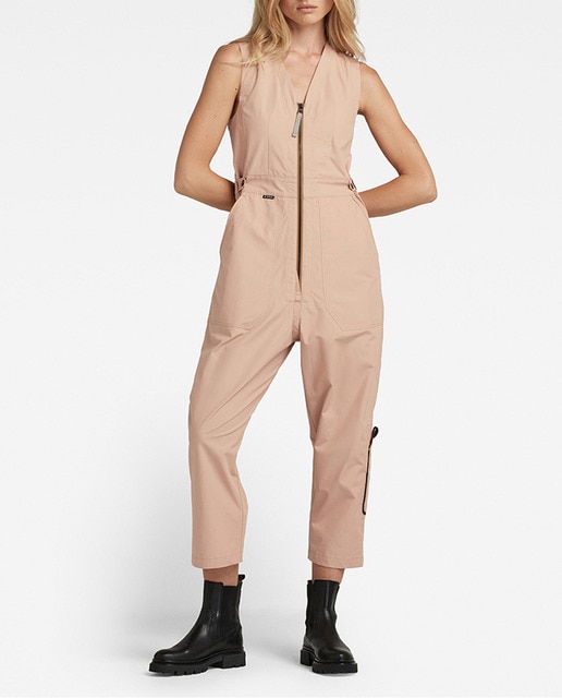 Imagen 0 de Mono Sleeveless 2.0 con silueta acortada, corte ajustado y cuello de pico