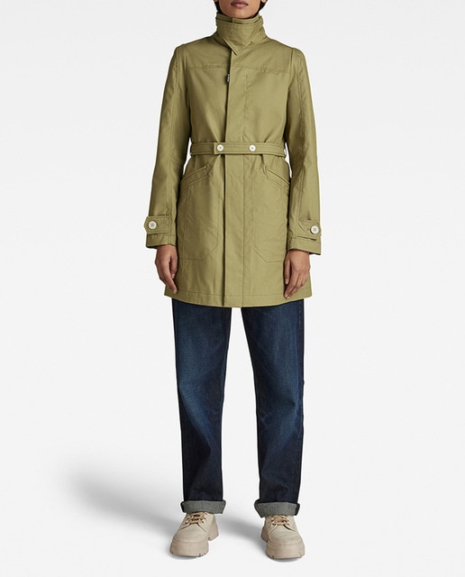 Imagen 0 de Abrigo Minor de mujer con cuello alto y lengüeta para proteger la garganta