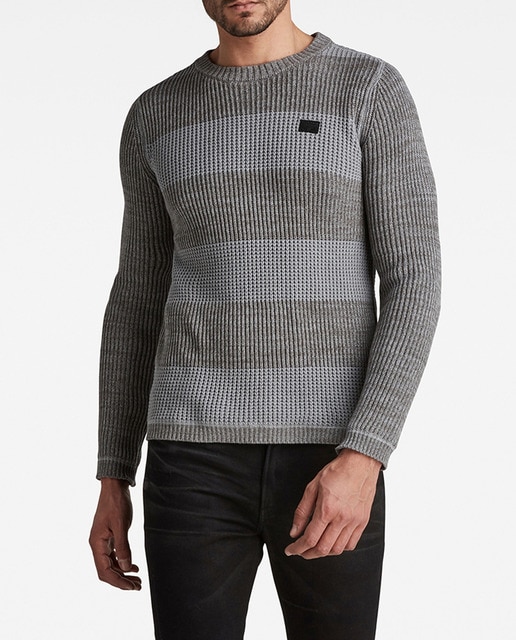 Imagen 0 de Jersey de punto de hombre con corte recto y estampado de rayas