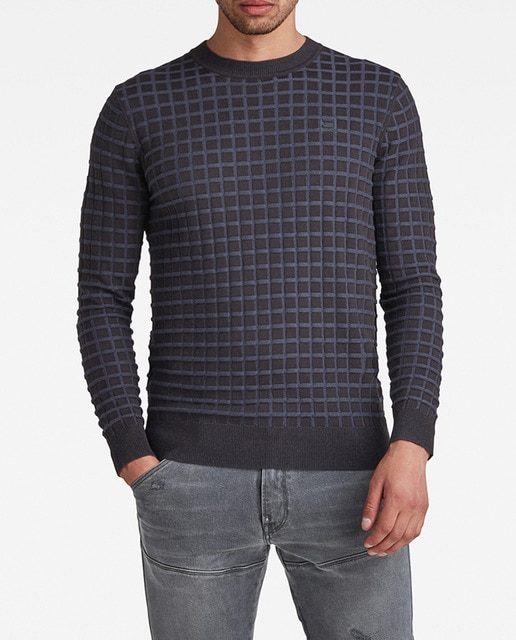 Imagen 0 de Jersey Table Knitted de hombre con corte recto y diseño liso