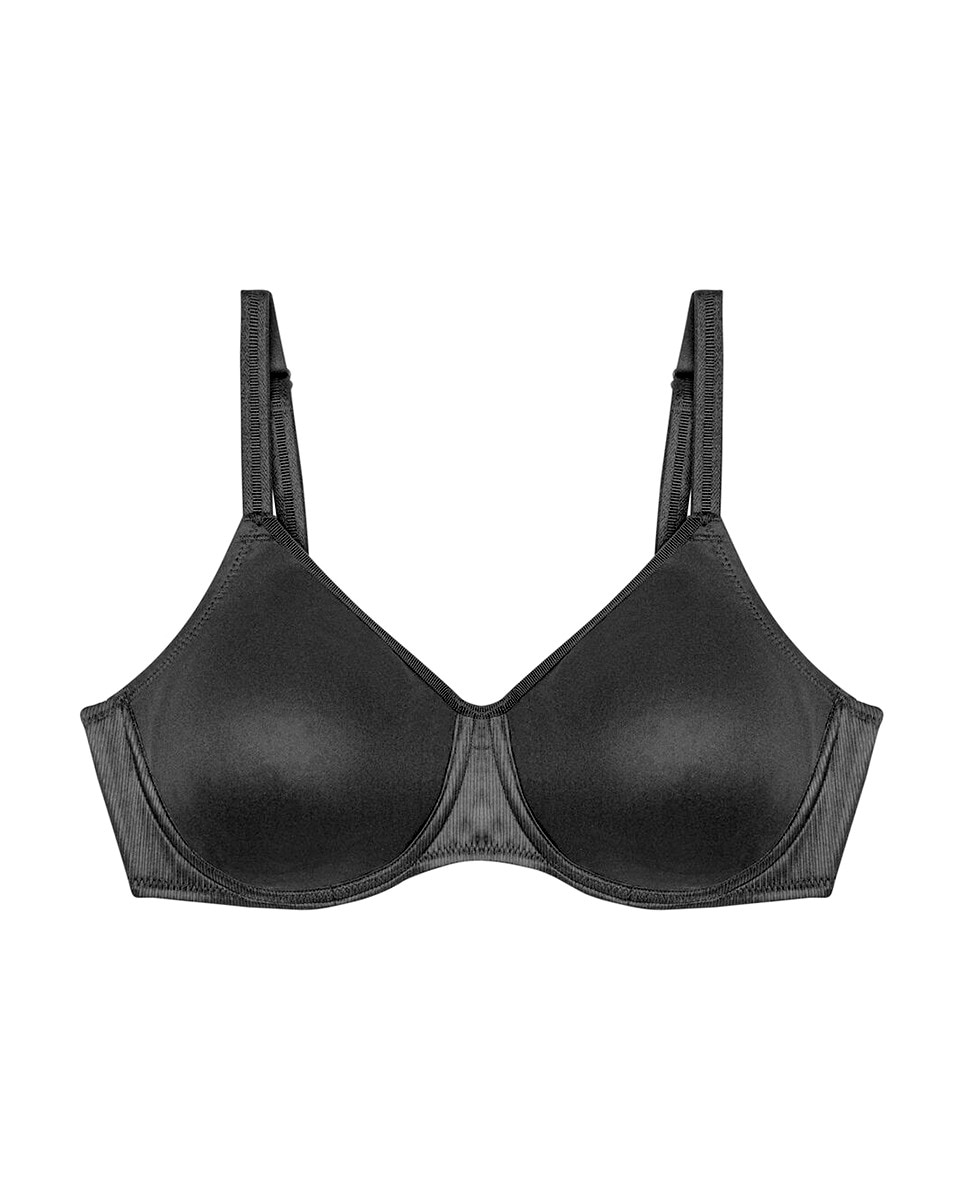 Soutien de mulher Triumph de capacidade com aro Preto-3
