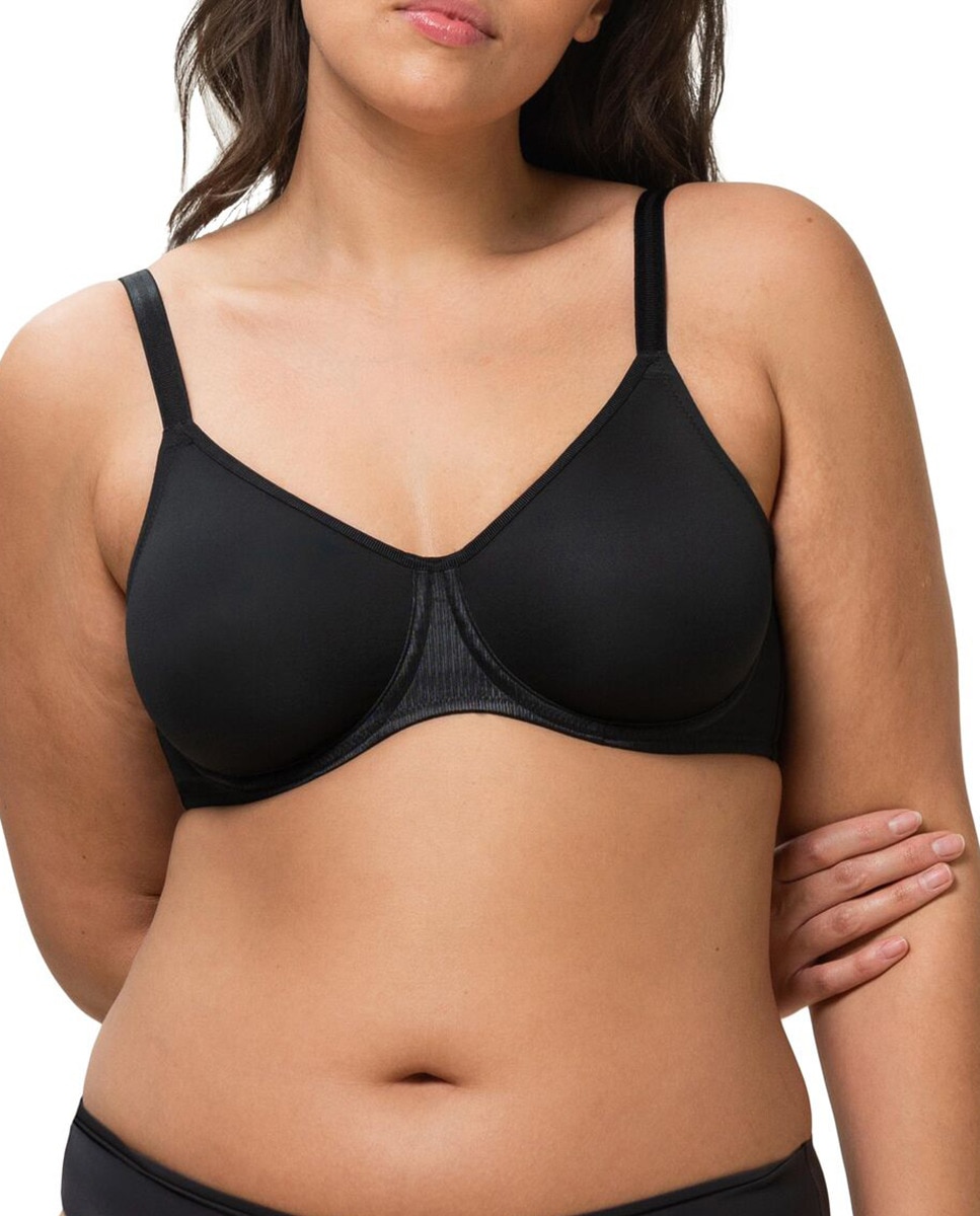 Soutien de mulher Triumph de capacidade com aro Preto-1