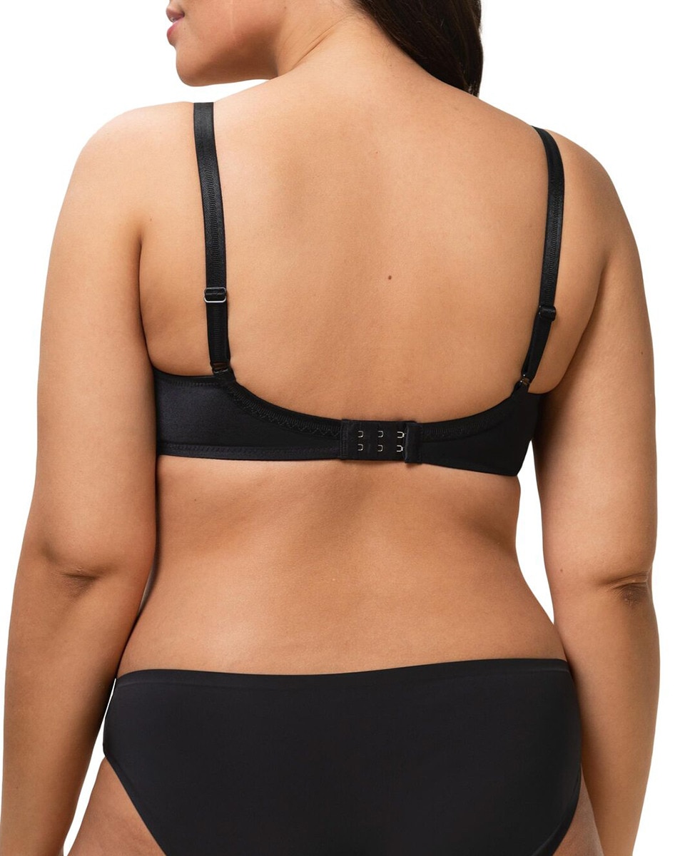 Soutien de mulher Triumph de capacidade com aro Preto-2