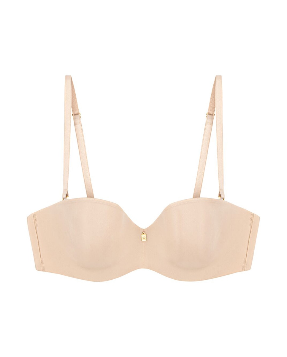 Soutien de mulher Triumph bandeau com espuma Bege-4