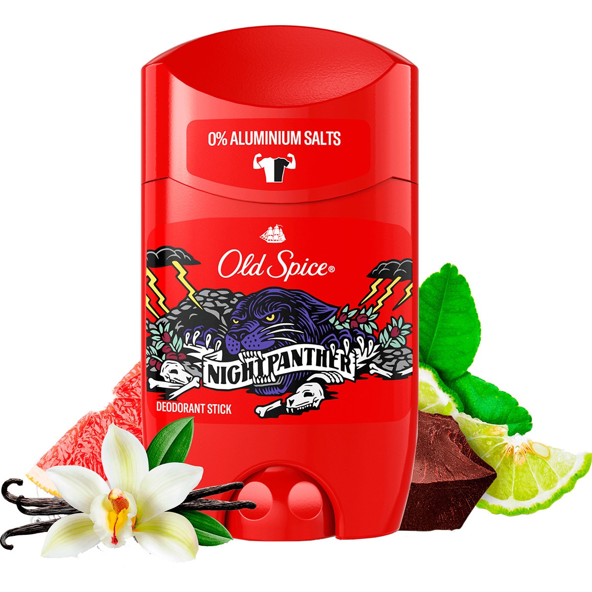 Desodorizante NightPanther Stick embalagem 50 ml