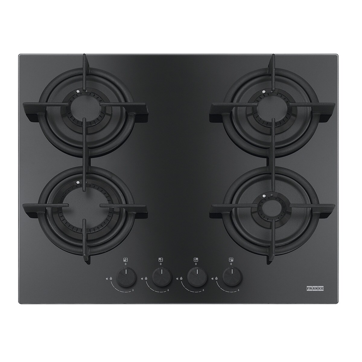 Placa de gas Franke con 4 quemadores - 1060374280 Negro-1