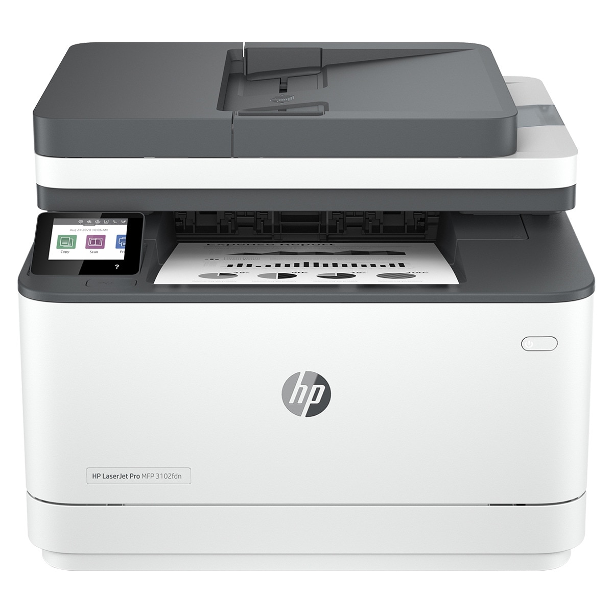 Impresora Multifunción HP LaserJet Pro MFP 3102fdn, Fax, compatible con Instant Ink Blanco-1