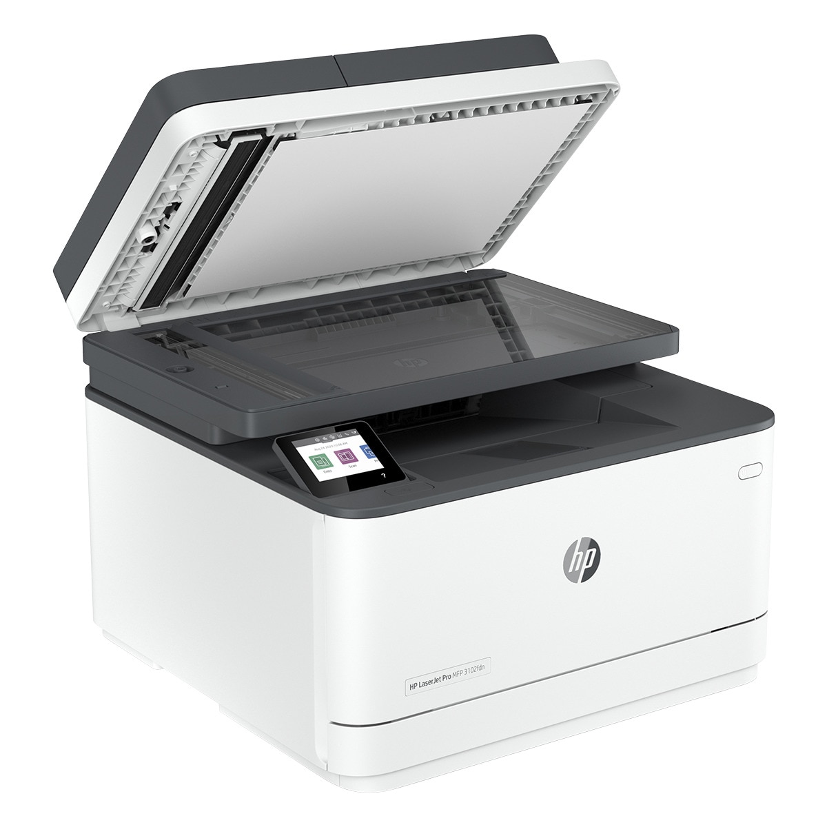 Impresora Multifunción HP LaserJet Pro MFP 3102fdn, Fax, compatible con Instant Ink Blanco-2