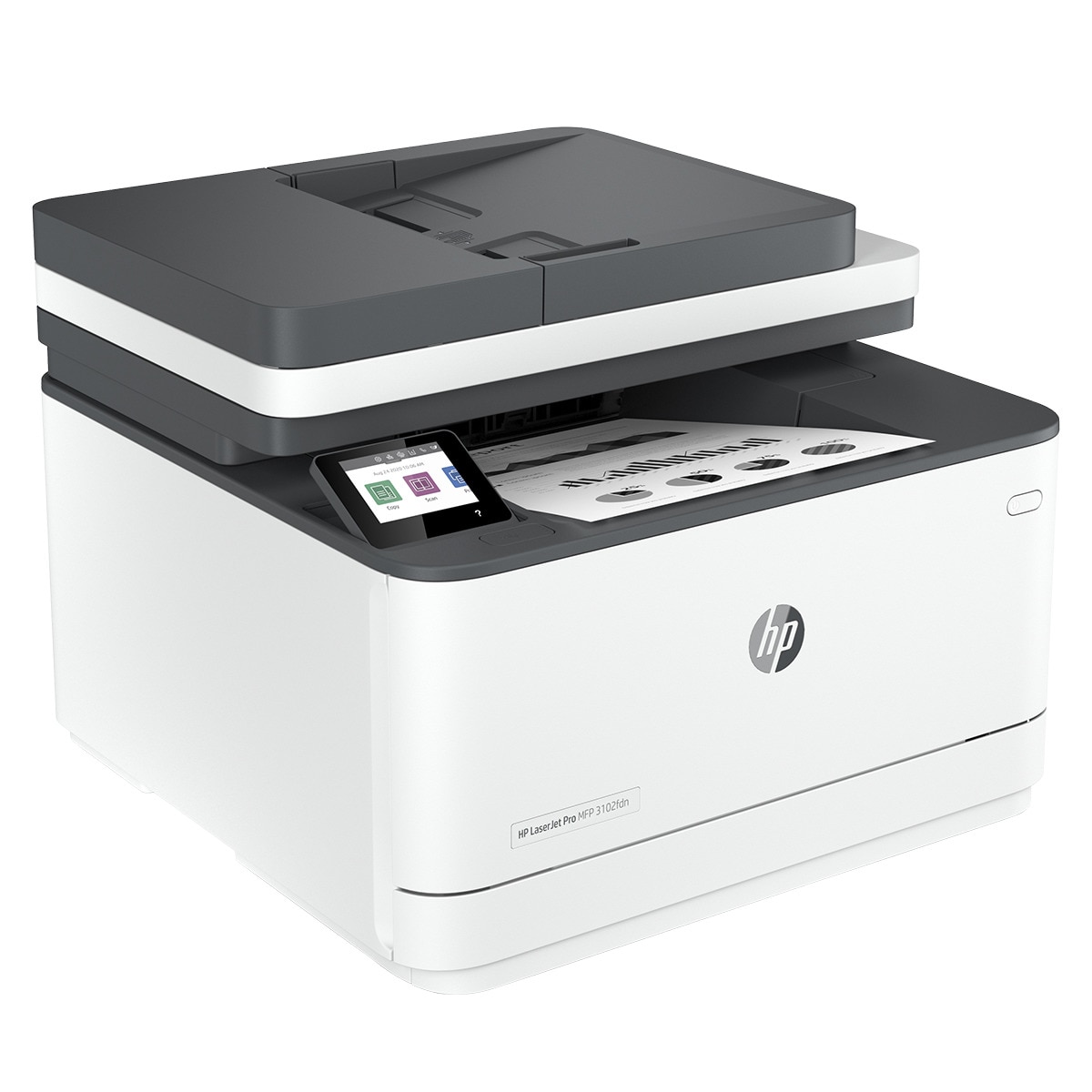 Impresora Multifunción HP LaserJet Pro MFP 3102fdn, Fax, compatible con Instant Ink Blanco-5