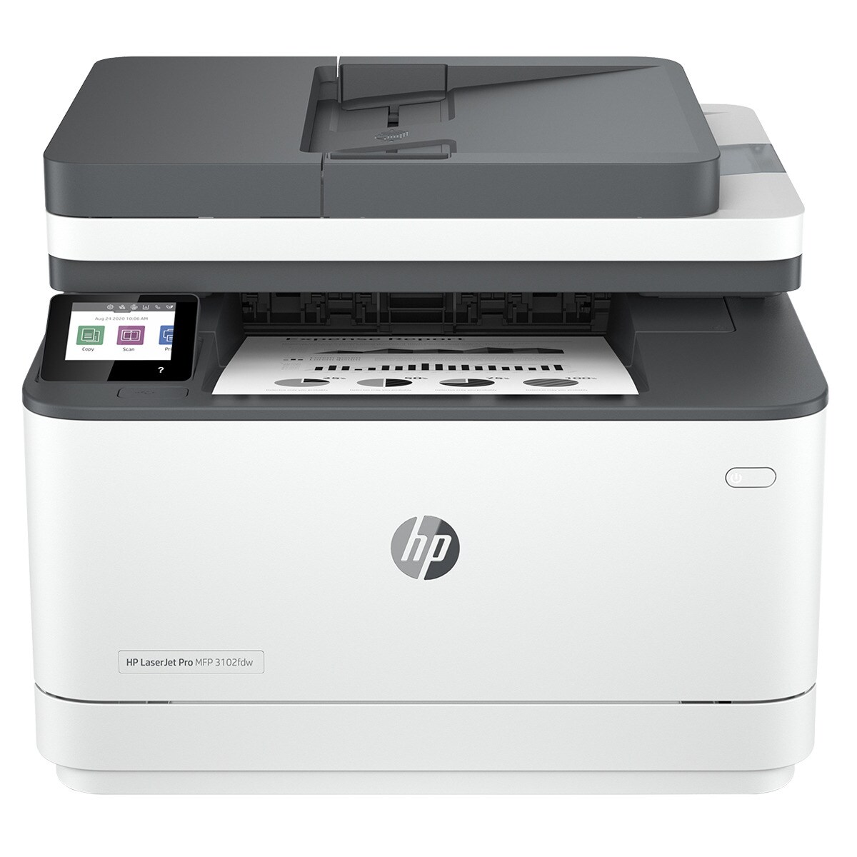 Impresora Multifunción HP LaserJet Pro MFP 3102fdw, Wi-Fi, Fax, compatible con Instant Ink Blanco-1