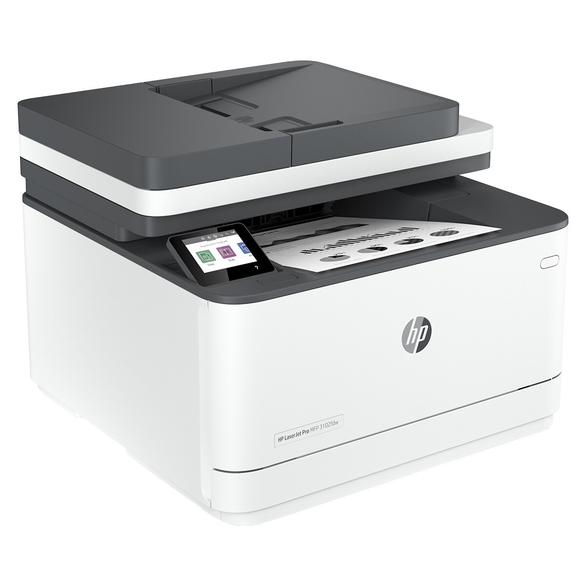 Impresora Multifunción HP LaserJet Pro MFP 3102fdw, Wi-Fi, Fax, compatible con Instant Ink Blanco-5