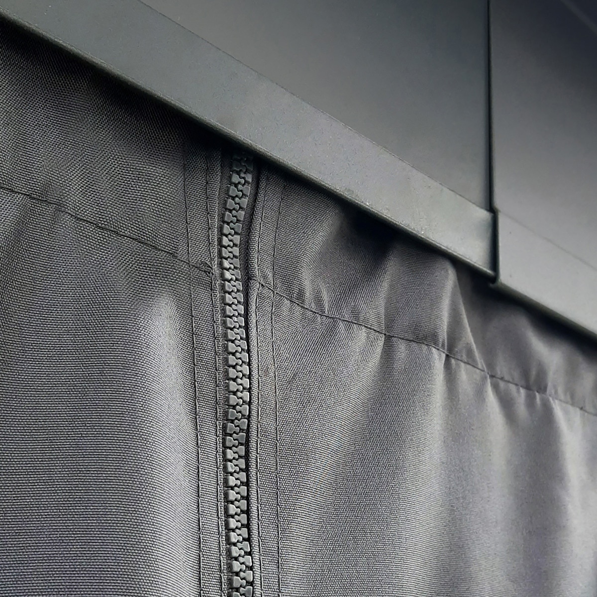 Cortinas para Cenador Dallas 611 x 363 - 4 piezas Gris oscuro-5