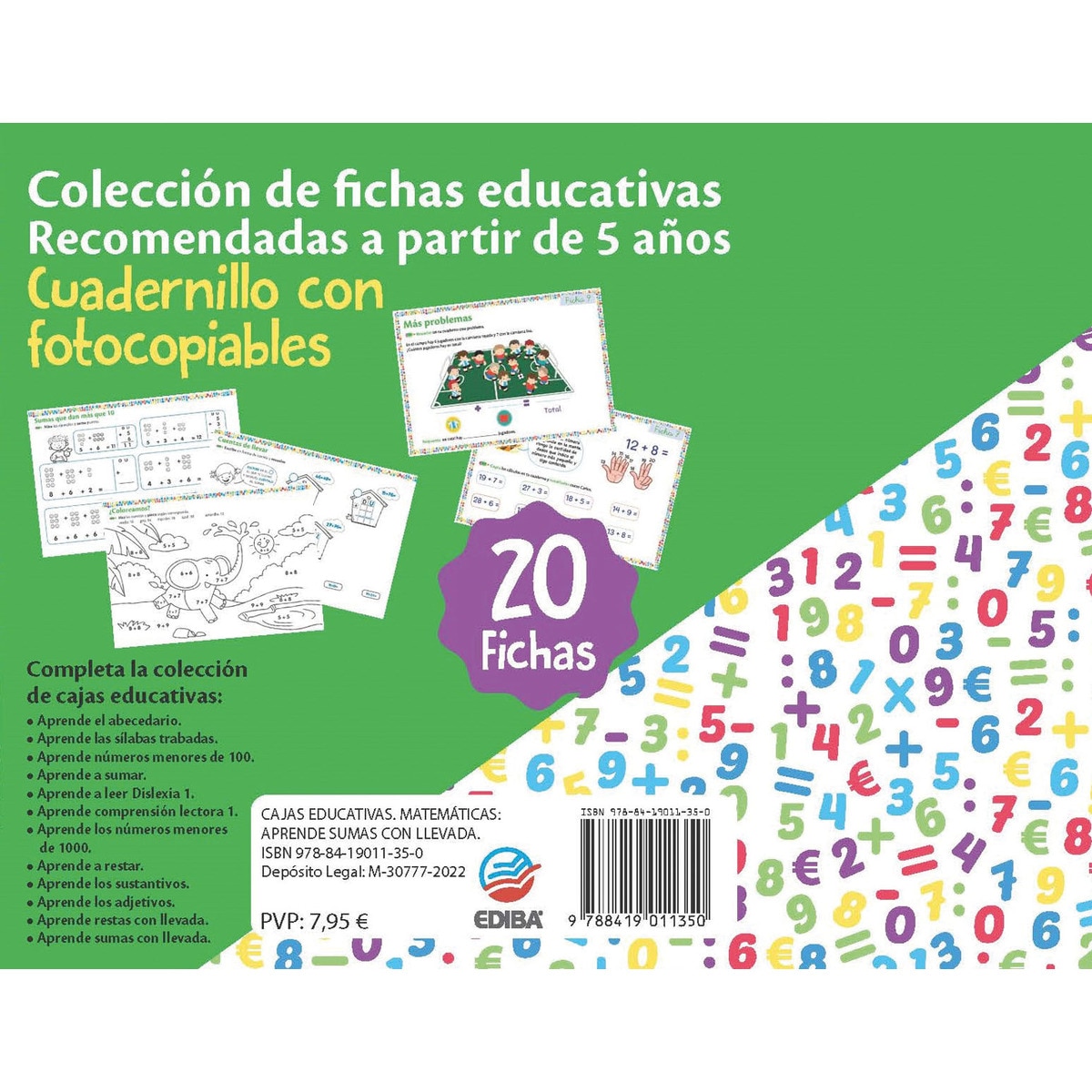 Cajas Educativas. Matemáticas: Aprende sumas con llevada. (Capa mole) 2